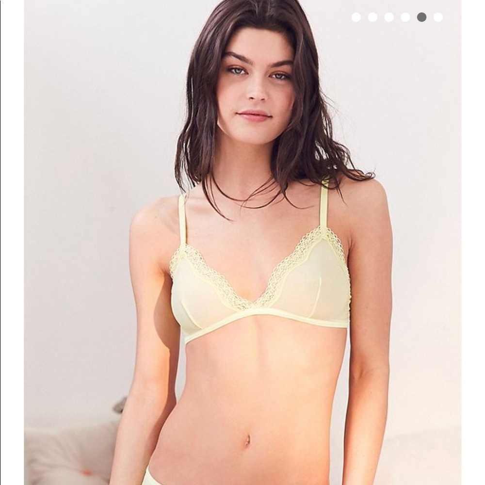 RARE Calvin Klein Lace Bra: Pale Neon Color